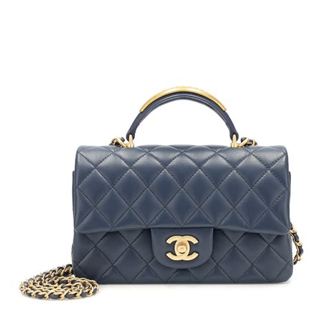 chanel bag blue 2022